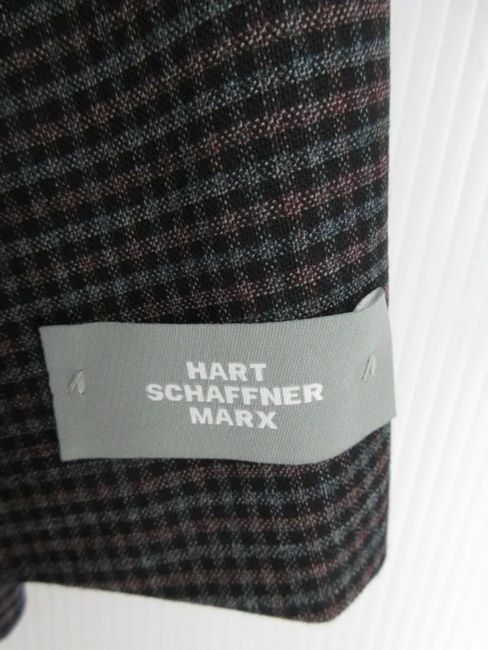 Hart Schaffner Marx Sport Coat 52 Blazer Wool Gingham Check Jacket NEW